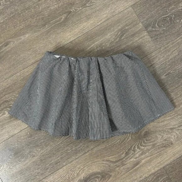 Babaton Aritzia Blouse Eckered Strapless Cropped Tube Top Gingham Black Size XXS - Picture 5 of 8